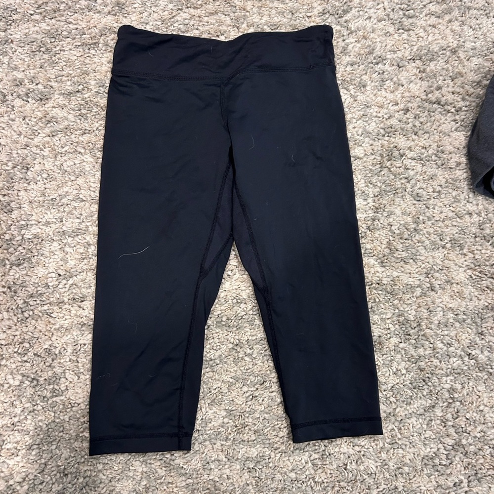 Lululemon Athletica Black Leggings Cropped